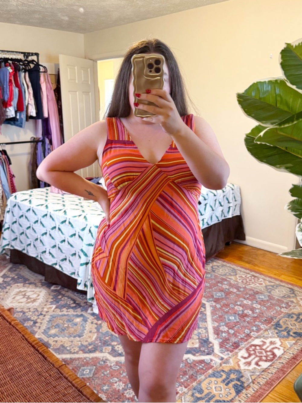 Wild Fable colorful striped mini dress